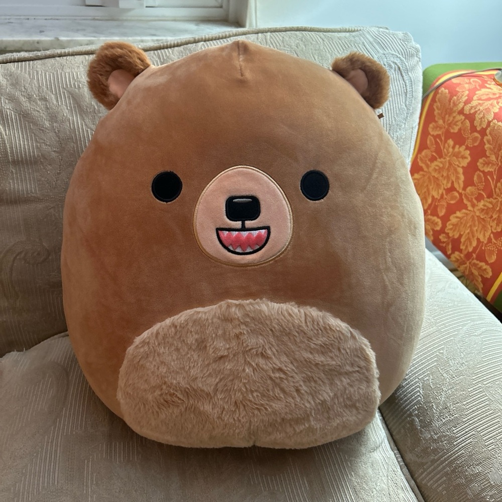 Squishmallows Grizzly Bear, Stokely, Stuffed Animal